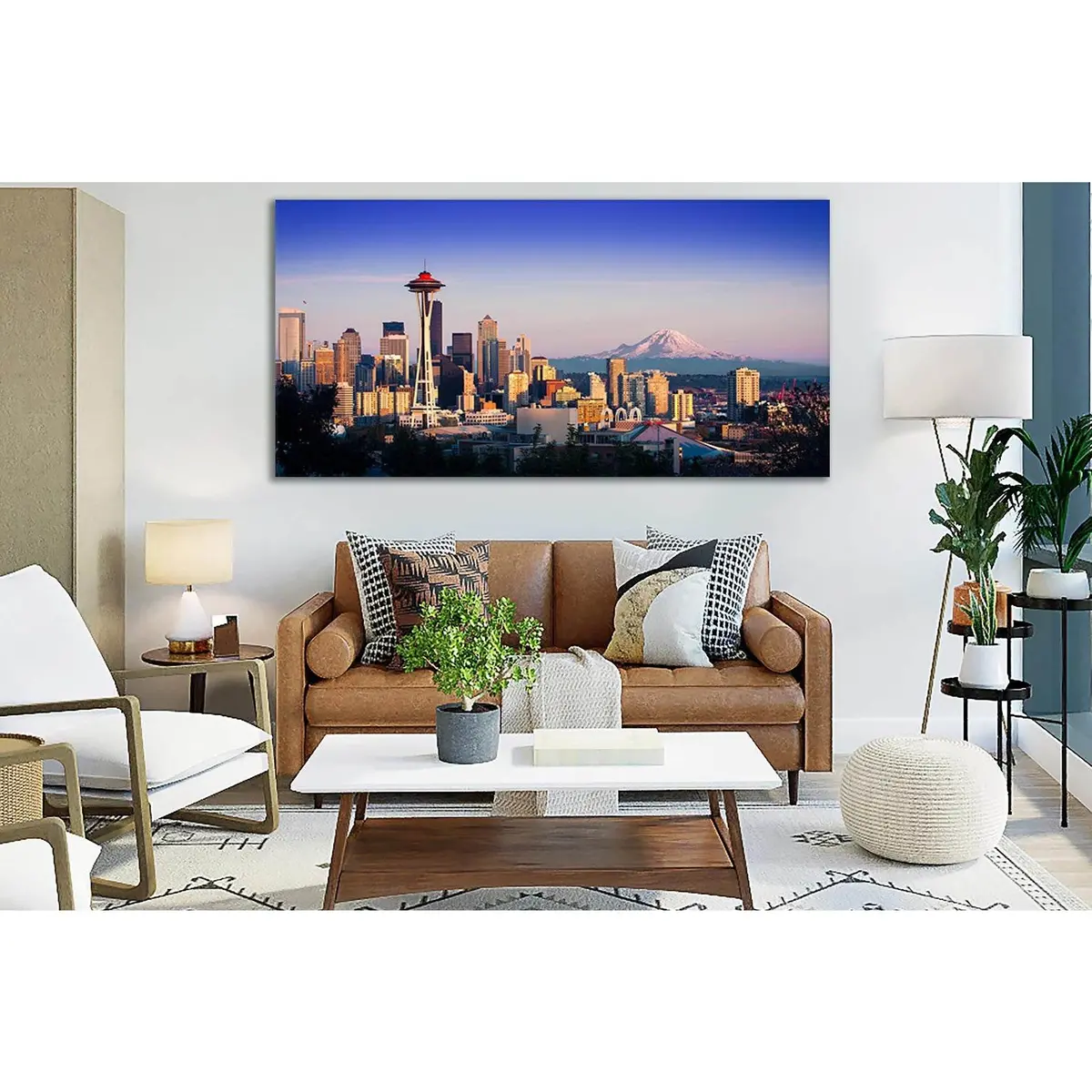 Seattle Skyline №Sl334 Ready To Hang Canvas Print 1