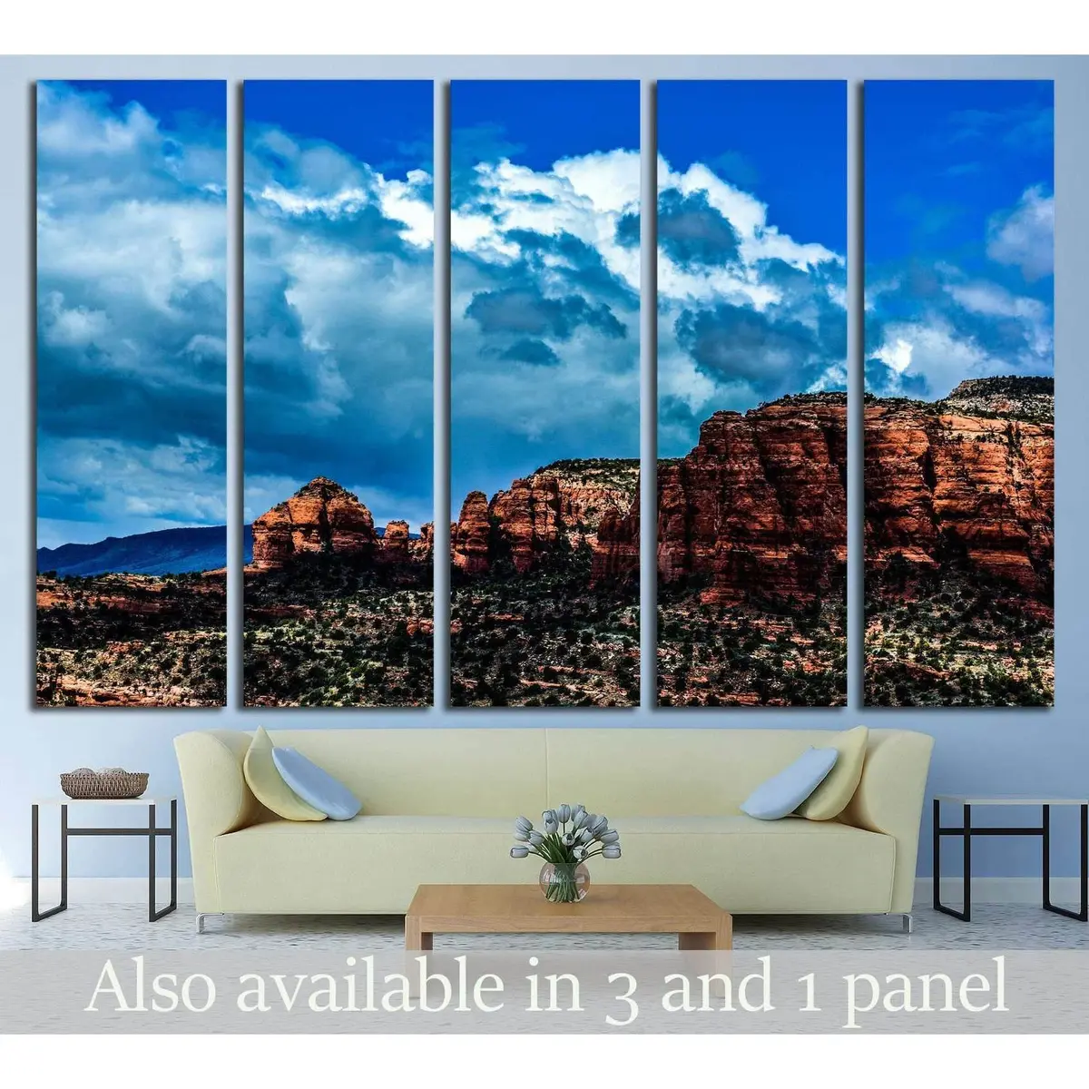 Sedona Red Rock Landscape Canvas Wall Art – Arizona Scene, 1998 Edition