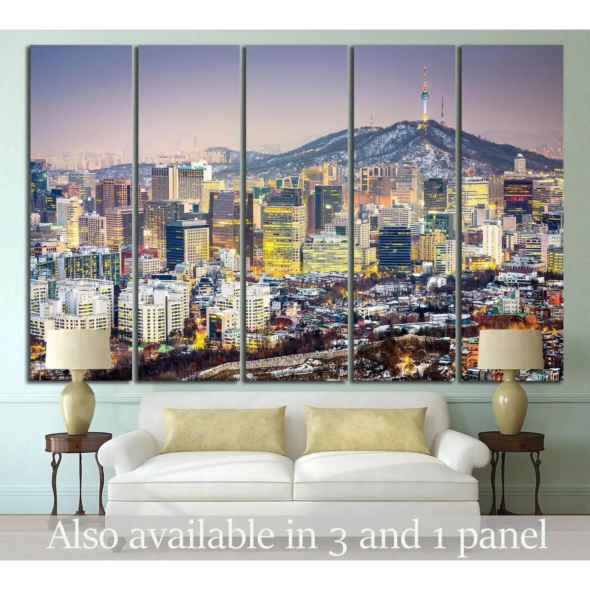 Seoul, South Korea №580 Ready To Hang Canvas Print 1