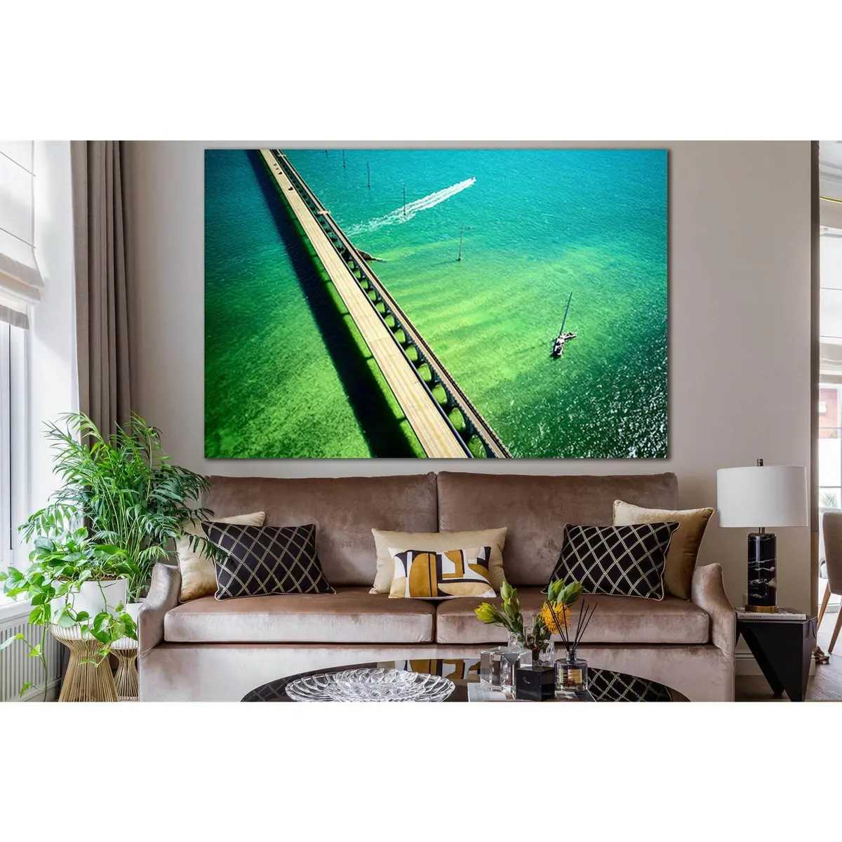 Seven Mile Bridge №Sl1113 Ready To Hang Canvas Print 1