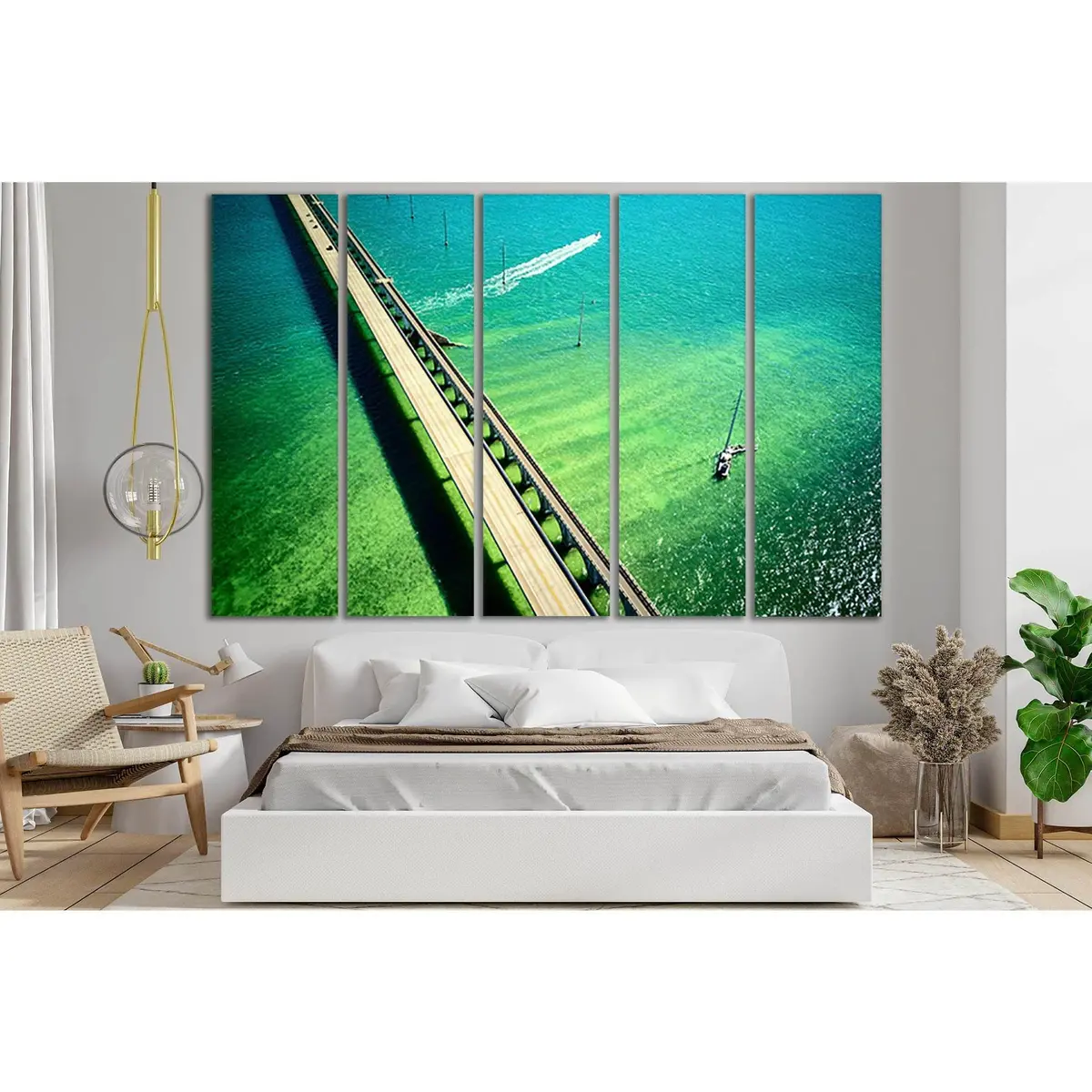 Seven Mile Bridge SL1113 Premium Ready-to-Hang Canvas Art Print - Image 3