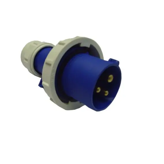 Waveline Waterproof Site Plug 16A 220-250Vac 2P+E Ip67 Blue 1