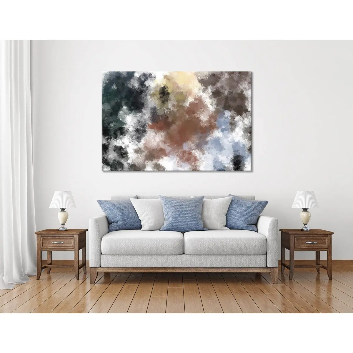 Shabby Chic Abstract №04376 Ready To Hang Canvas Print 3