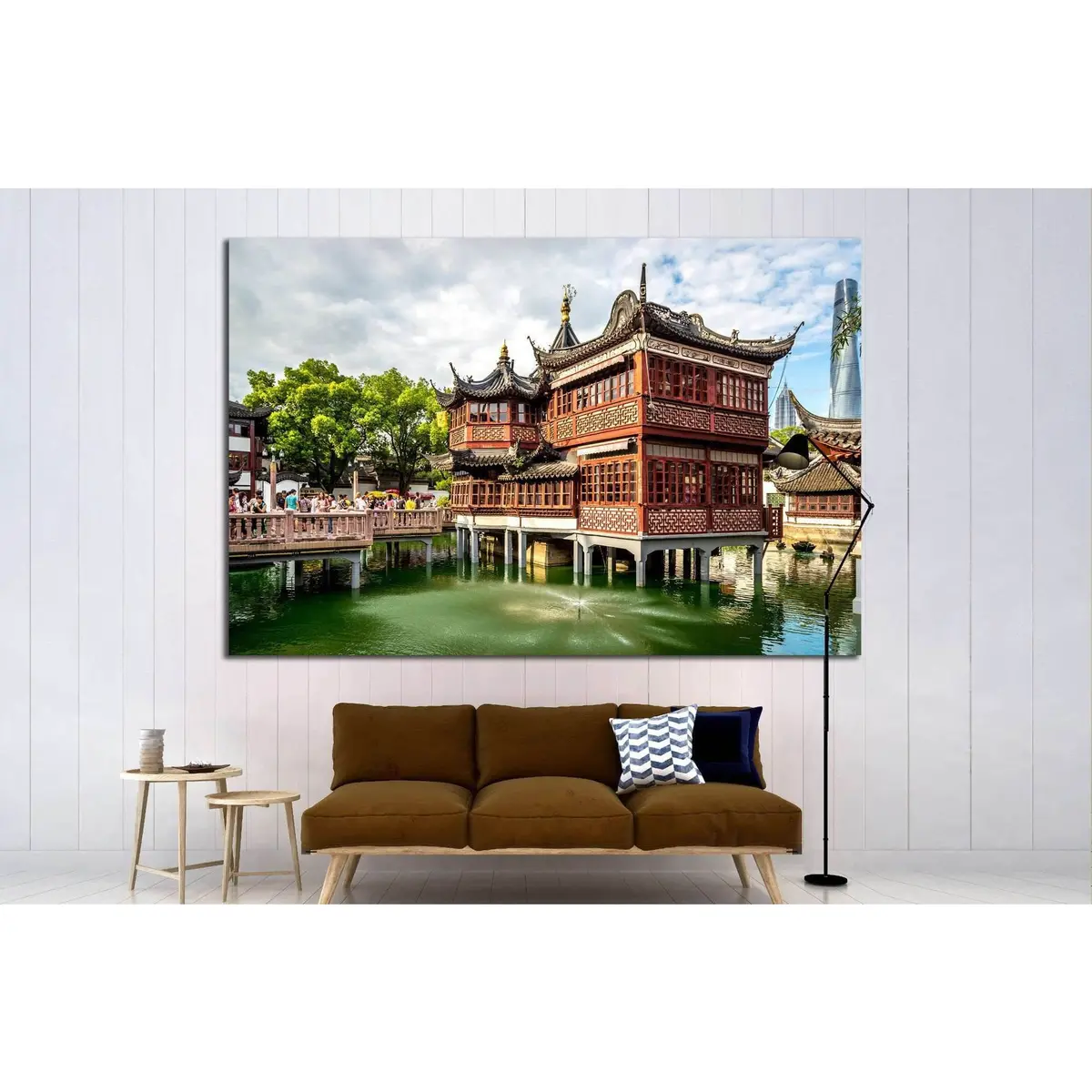 Shanghai, China №1554 Ready To Hang Canvas Print 3