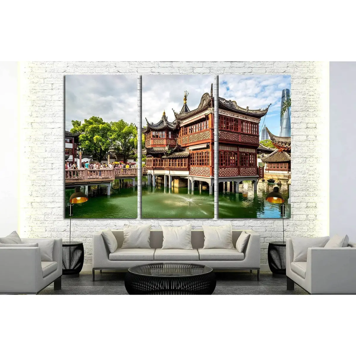 Shanghai, China №1554 Ready To Hang Canvas Print 5
