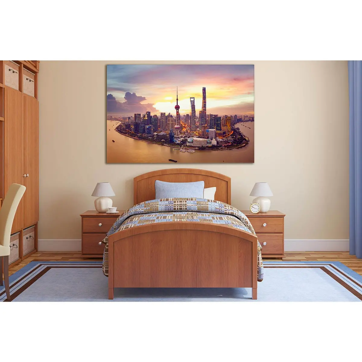 Shanghai China Huangpu River №Sl354 Ready To Hang Canvas Print 1