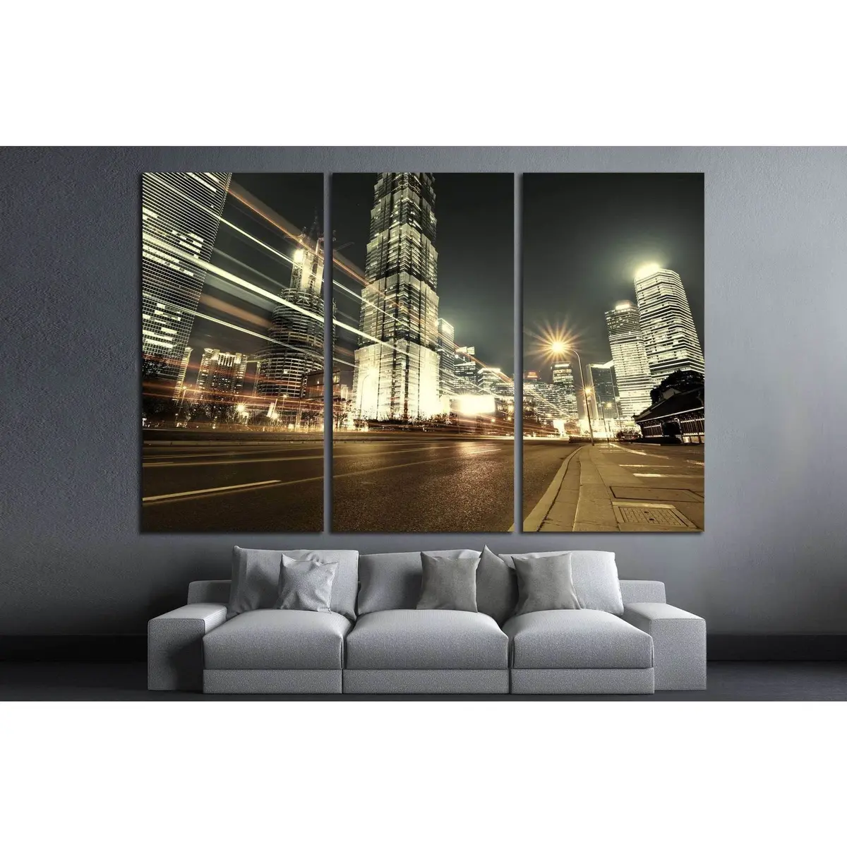 Shanghai Lujiazui Finance And Trade Zone №1527 Ready To Hang Canvas Print 5