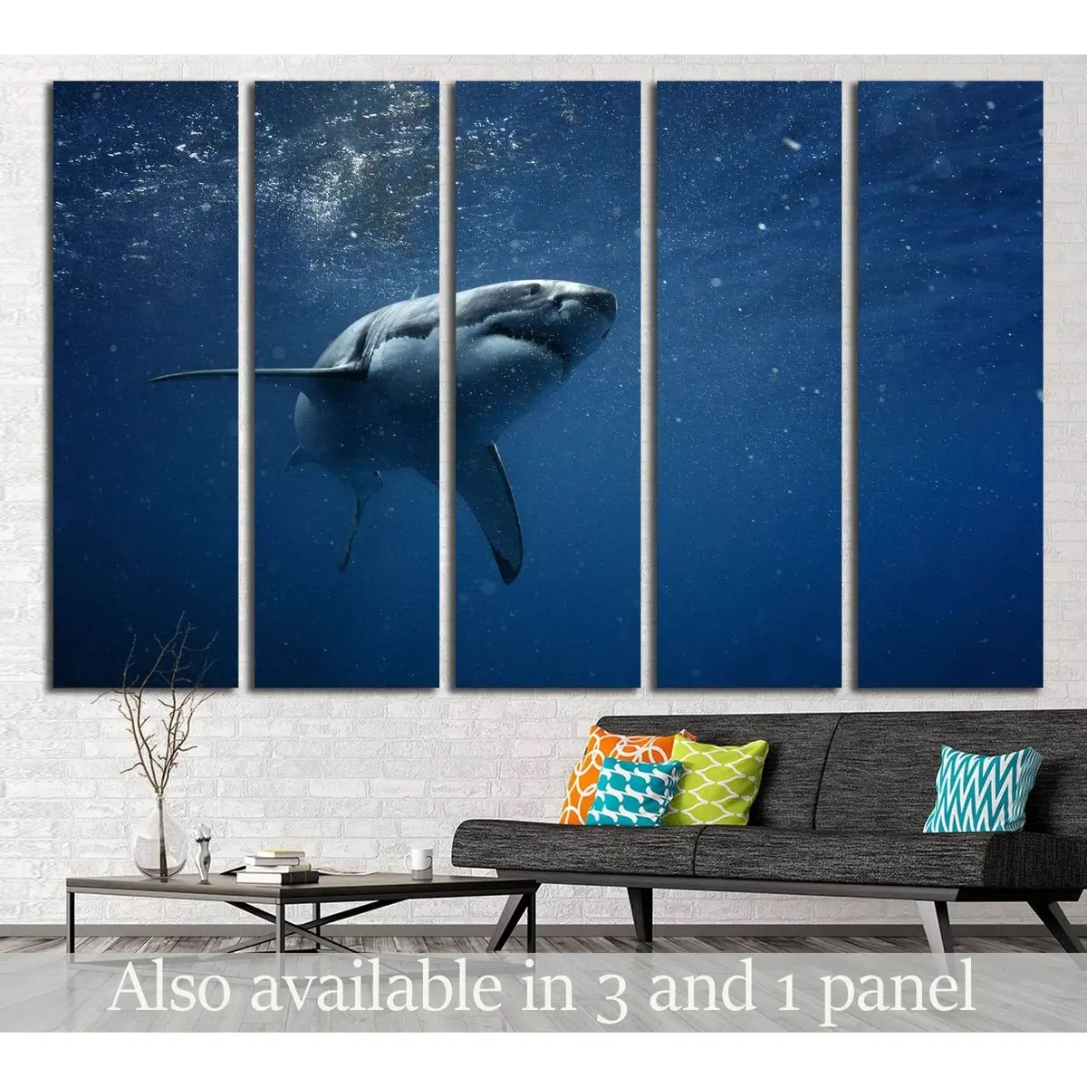 Shark No. 503 Premium Canvas Wall Art Print