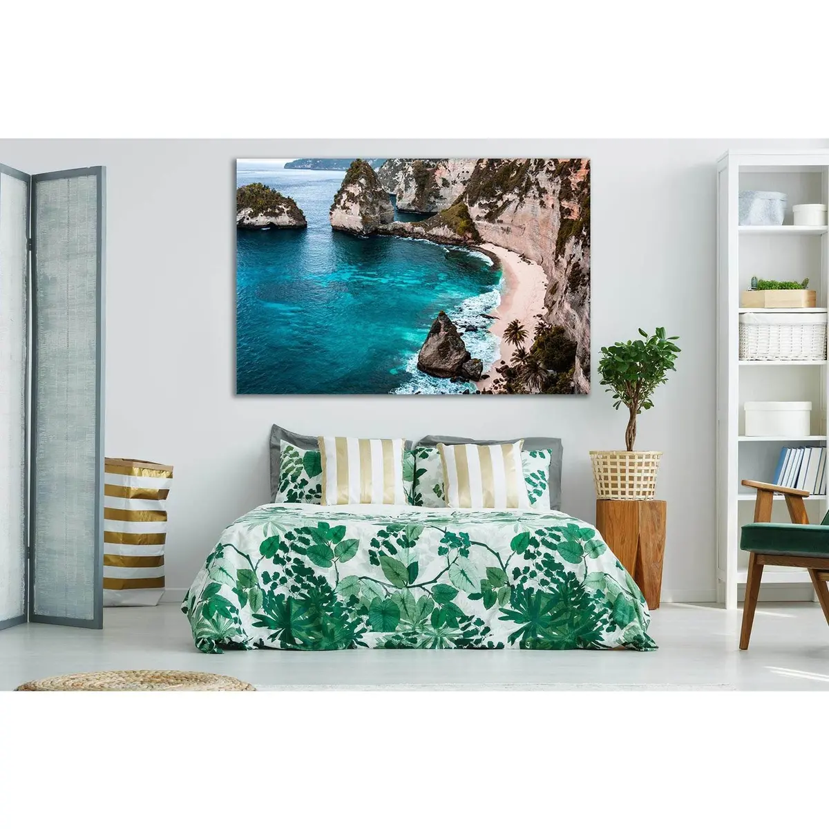 Shore Ocean Turquoise Waters №Sl193 Ready To Hang Canvas Print 2