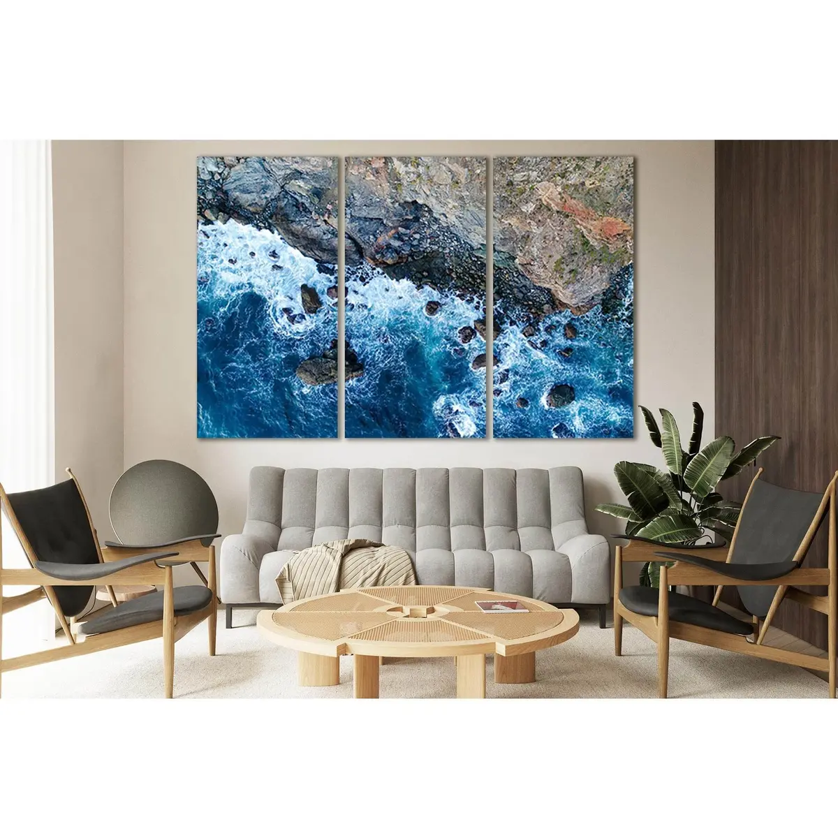 Shore Top View №Sl134 Ready To Hang Canvas Print 5