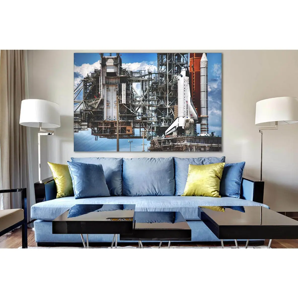 Shuttle Before Launch №Sl973 Ready To Hang Canvas Print 2
