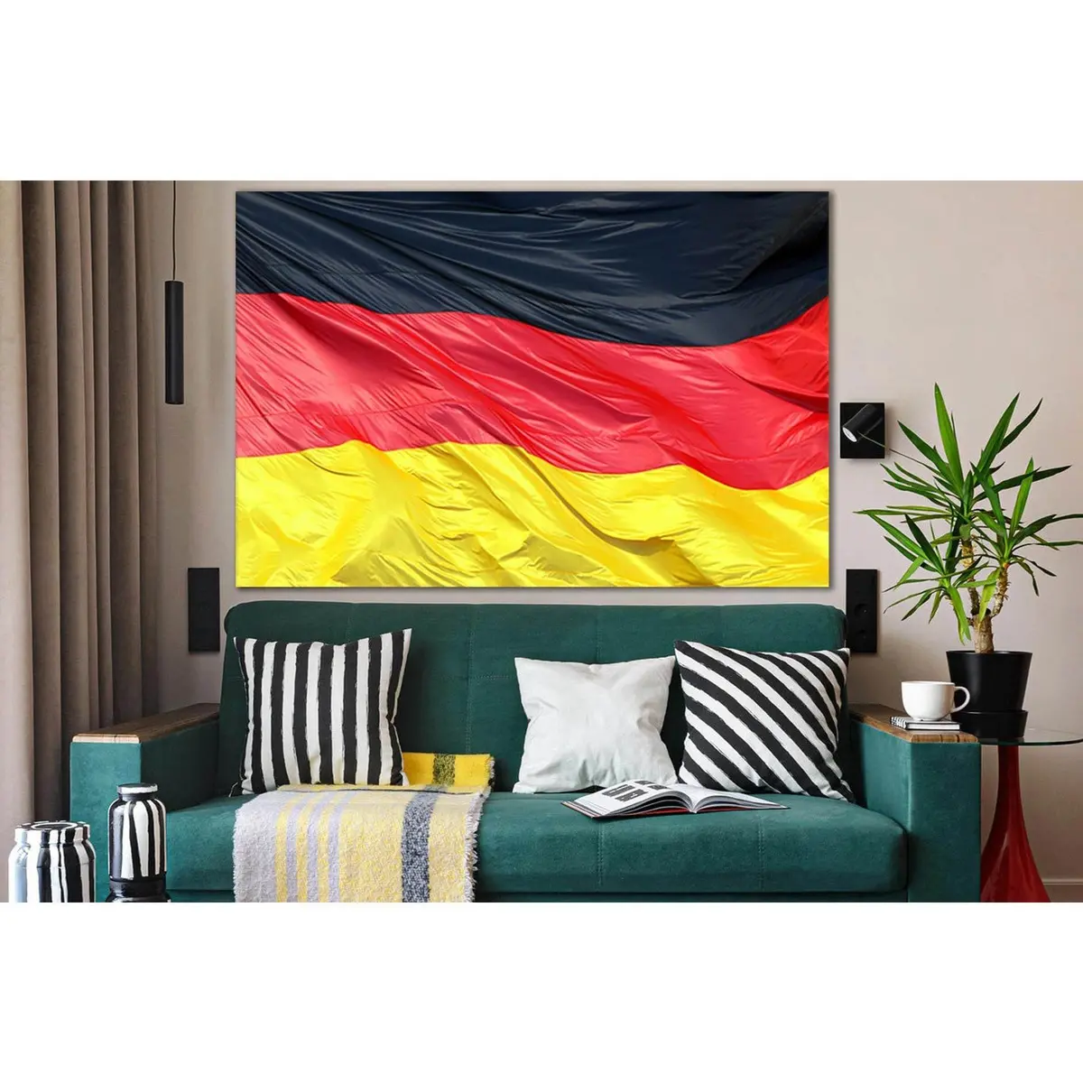 Silky Flag Of Germany №Sl1190 Ready To Hang Canvas Print 1