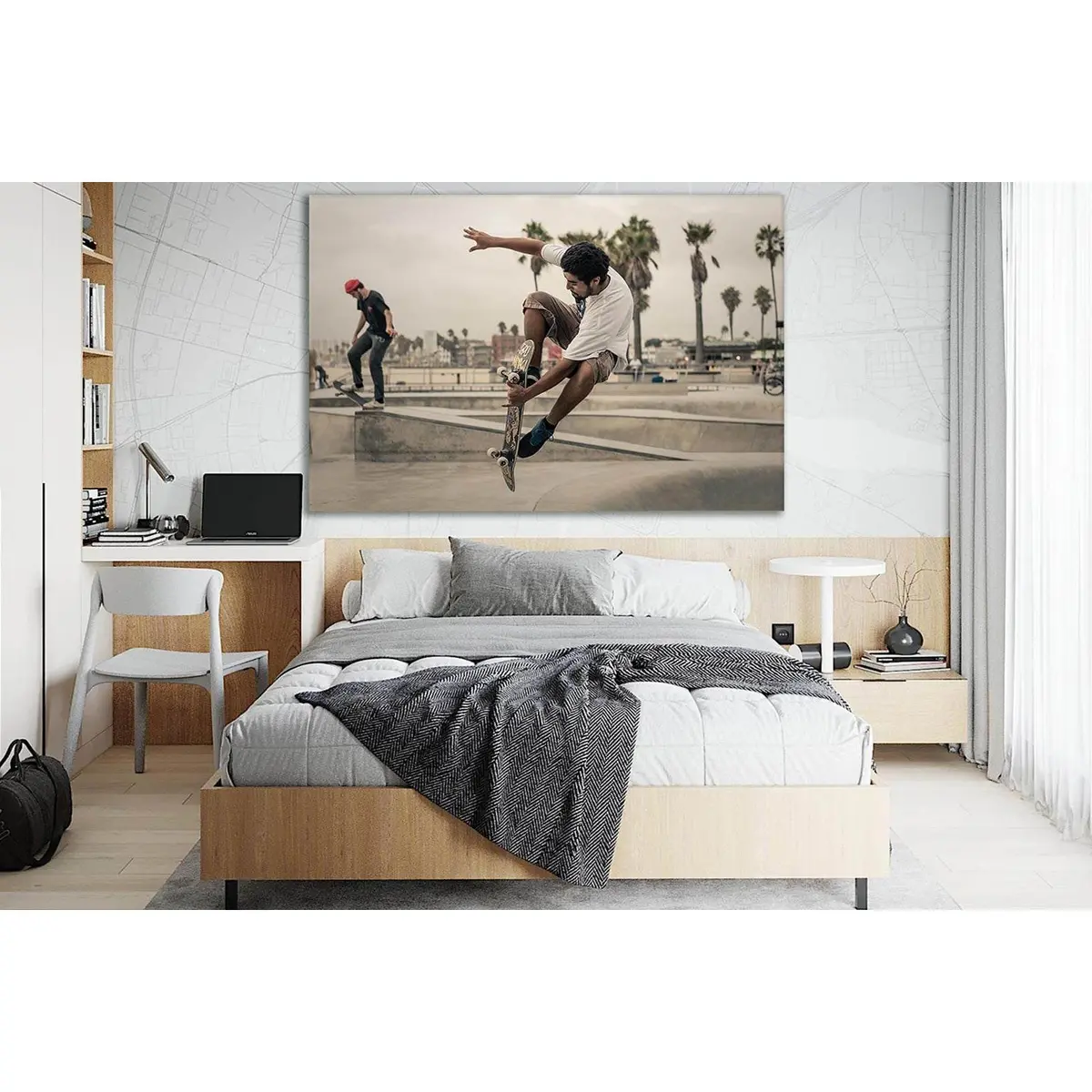 Skateboard Jump Men №Sl901 Ready To Hang Canvas Print 1