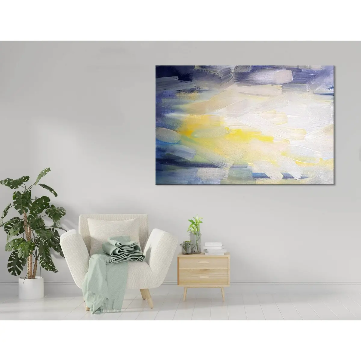 Sky And Sun Abstract №04265 Ready To Hang Canvas Print 3