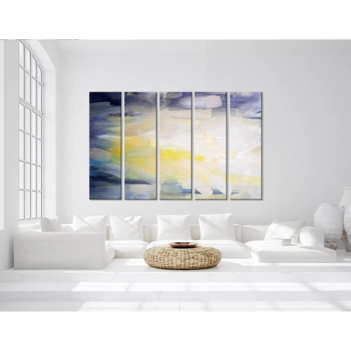 Abstract Sky and Sun Canvas Art Print №04265 – Premium Ready-to-Hang Wall Decor - Image 3