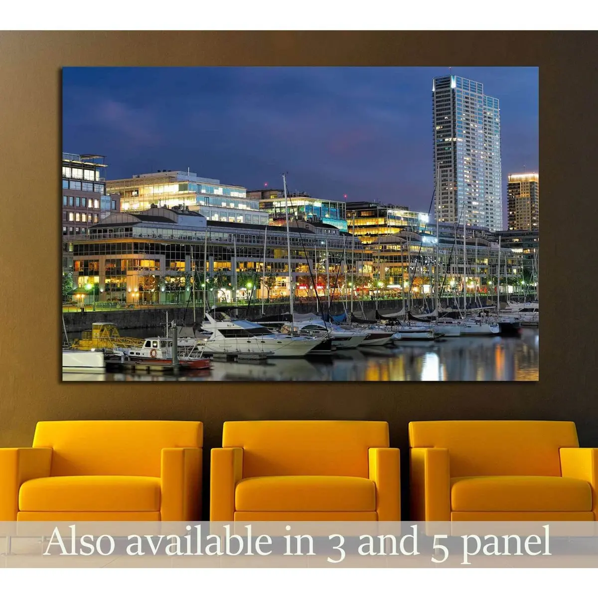 Skyline Of Buenos Aires, Argentina №1262 Ready To Hang Canvas Print 1