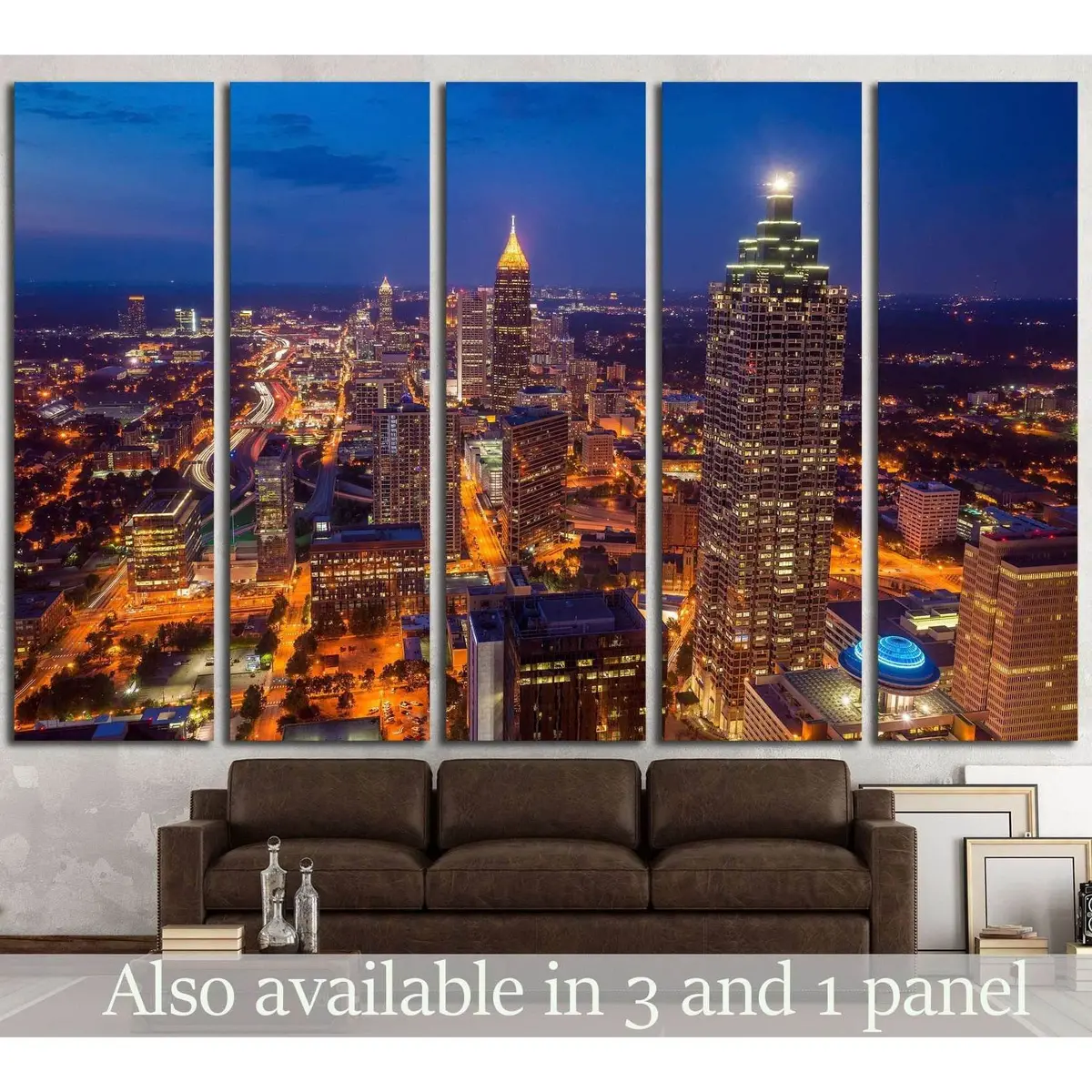 Atlanta Downtown Skyline Canvas Wall Art – Ready-to-Hang Print