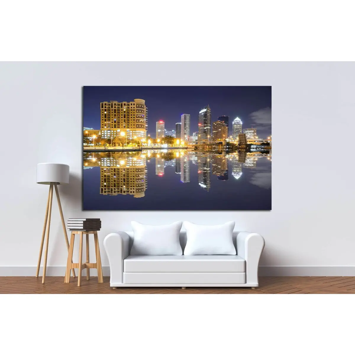 Skyline Of Downtown Tampa, Florida №1670 Ready To Hang Canvas Print 2