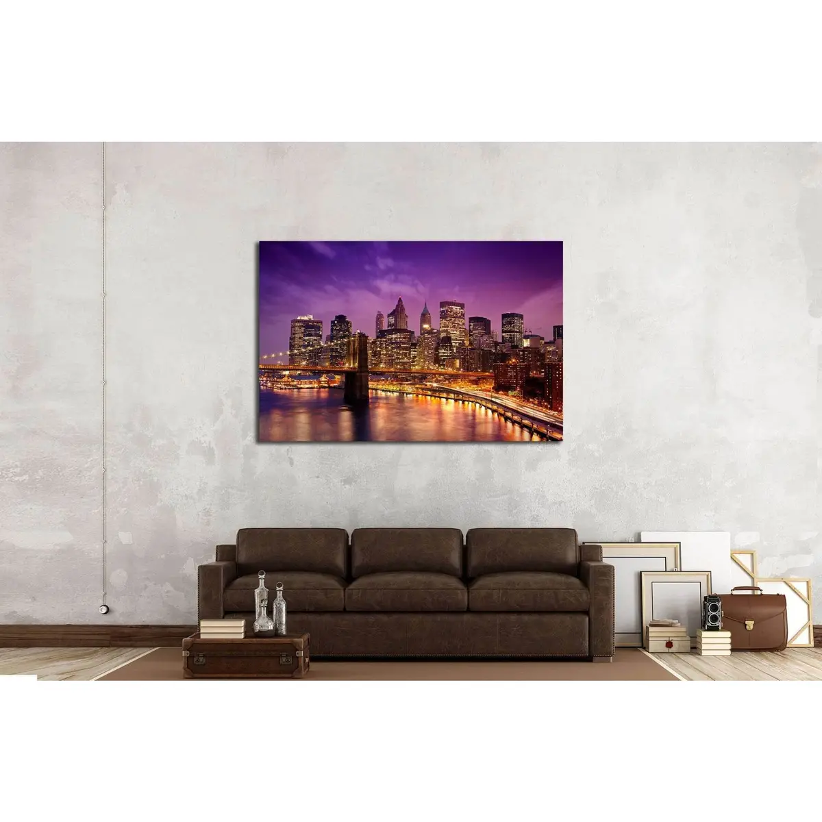 Skyline Of New York №585 Ready To Hang Canvas Print 2
