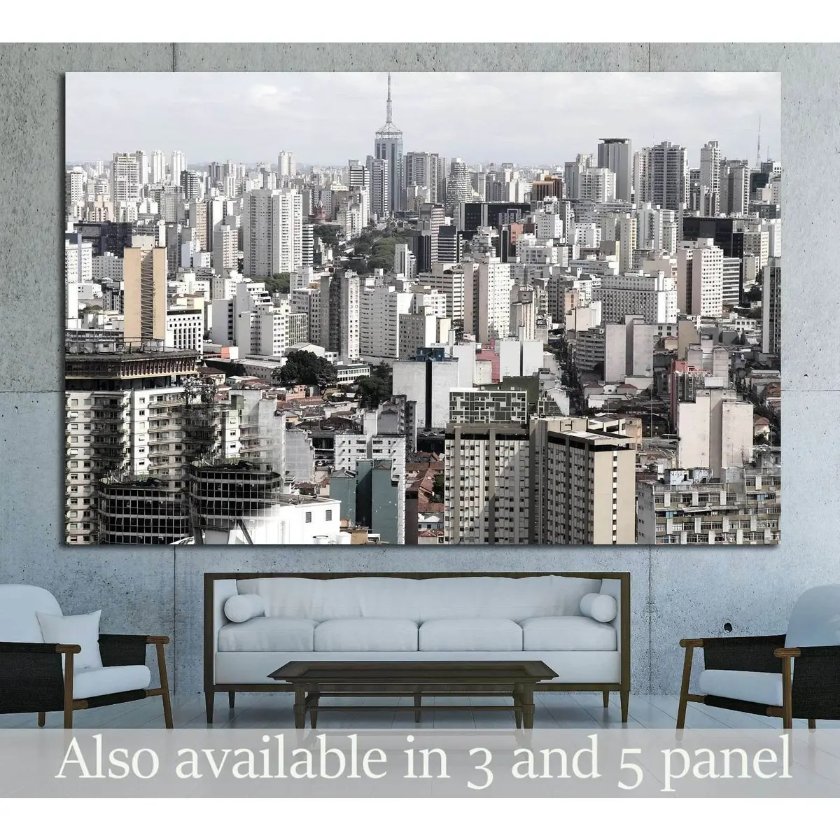 Skyline Of Sao Paulo, Brazil №1511 Ready To Hang Canvas Print 1