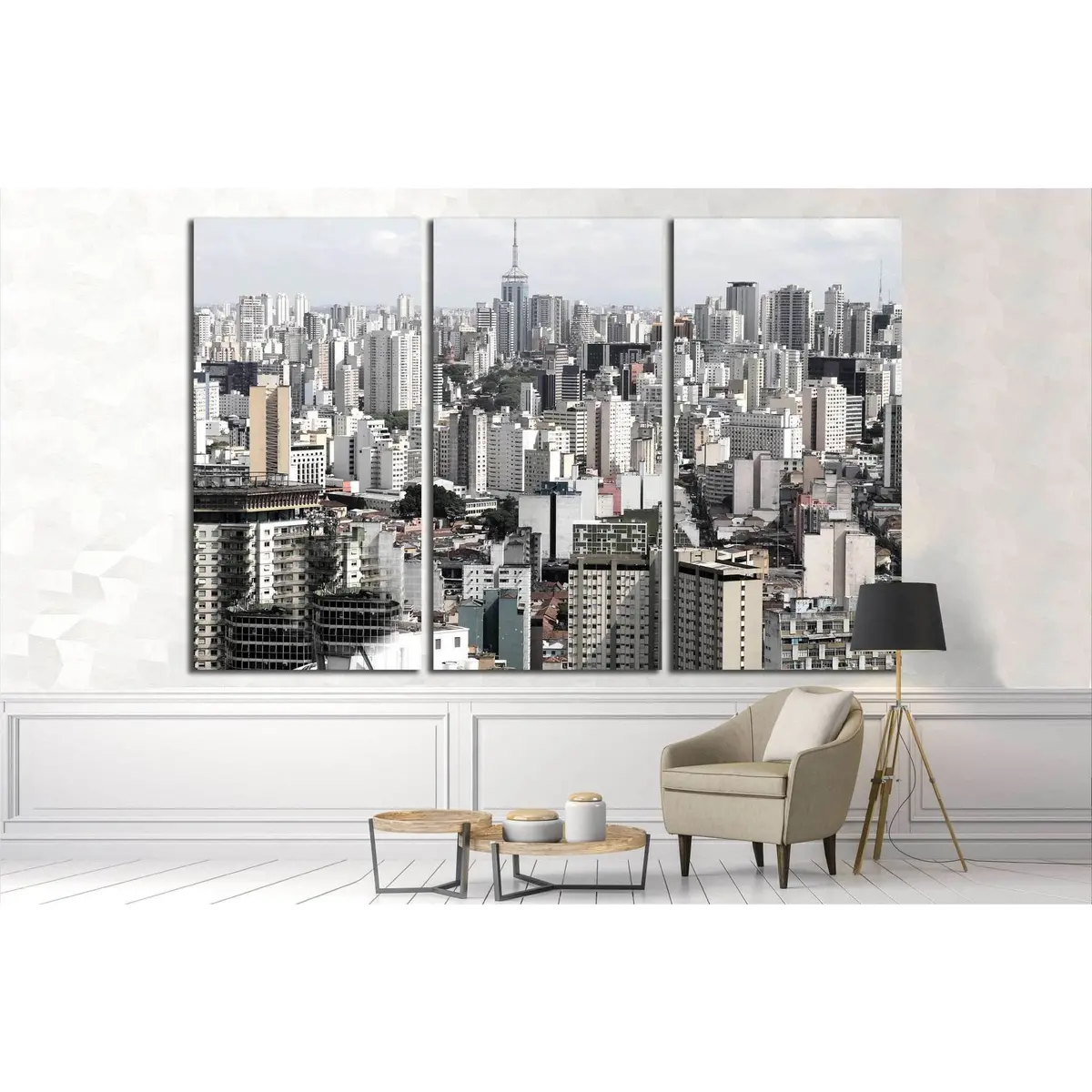 Skyline Of Sao Paulo, Brazil №1511 Ready To Hang Canvas Print 5