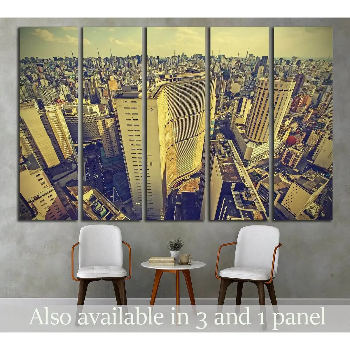 São Paulo Downtown Skyline Canvas Wall Art – Ready-to-Hang Print #1519