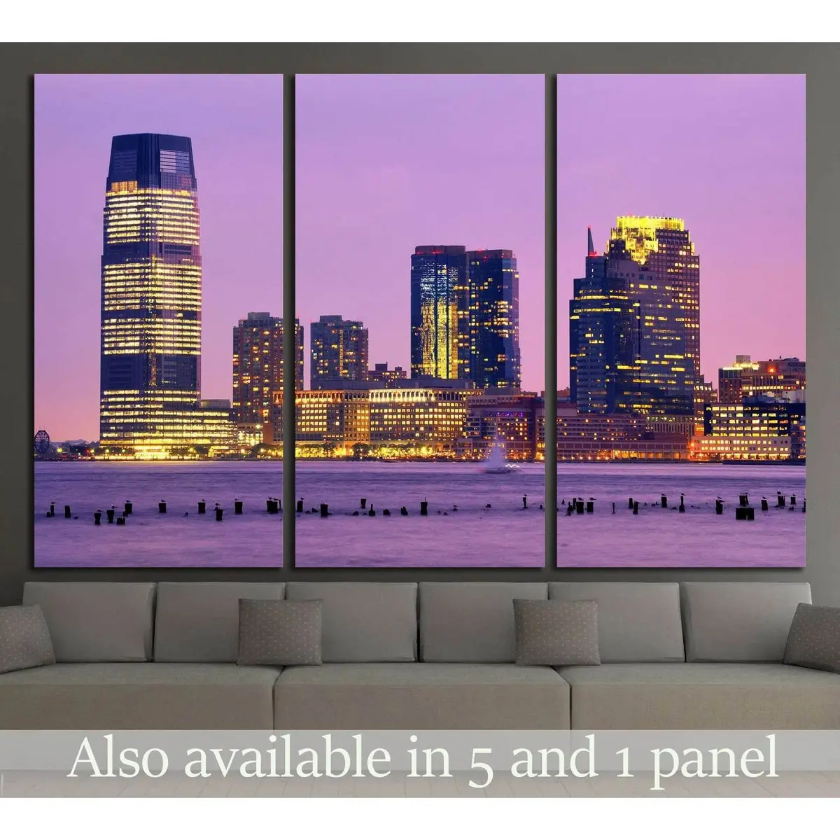 Skyscrapers At Exchange Place In Jersey City, New Jersey №1668 Ready To Hang Canvas Print 5