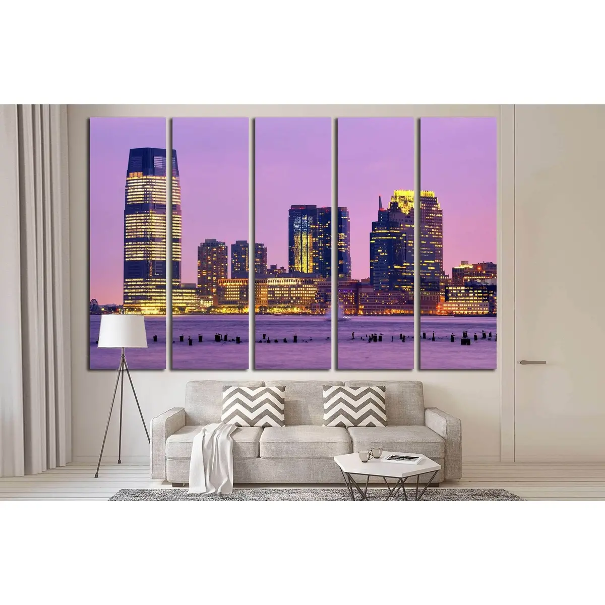 Modern Skyscraper Canvas Art – Exchange Place, Jersey City - Image 3