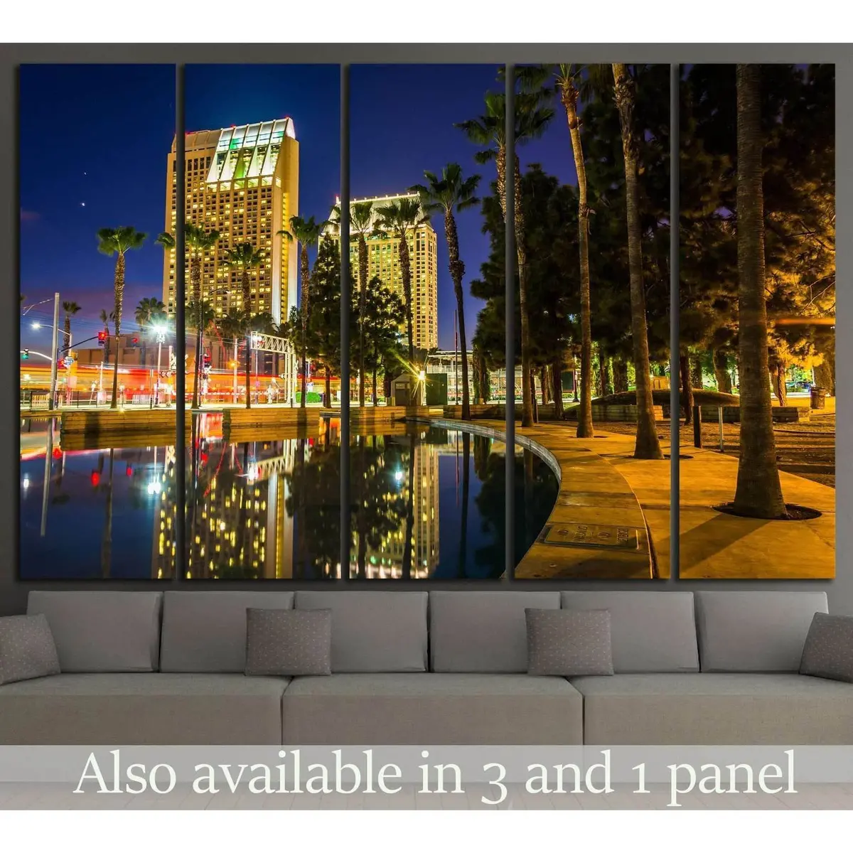 Skyscrapers San Diego, California №1019 Ready To Hang Canvas Print 1