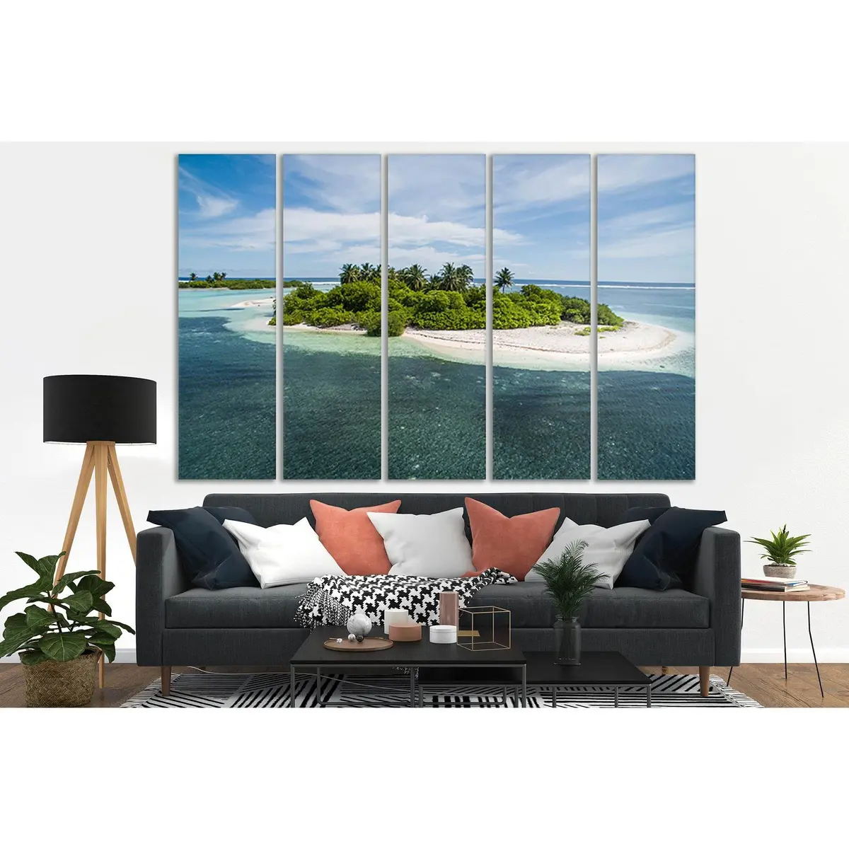 Tropical Island Canvas Art №SL93 – Premium Ready-to-Hang Wall Decor