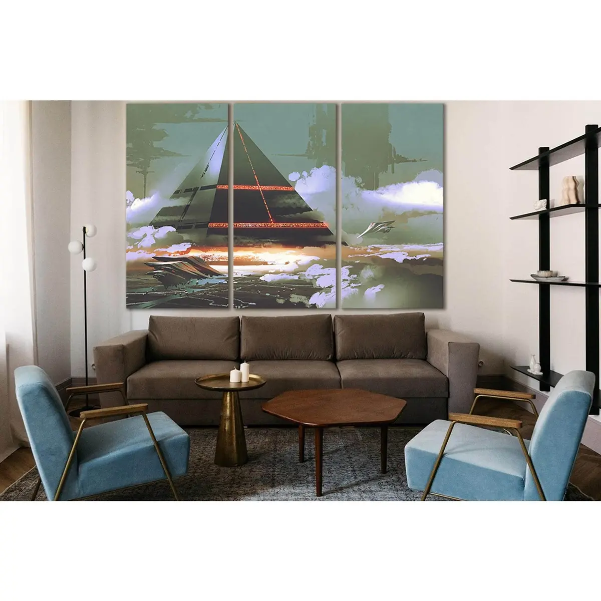 Soaring Black Pyramid №Sl1256 Ready To Hang Canvas Print 5