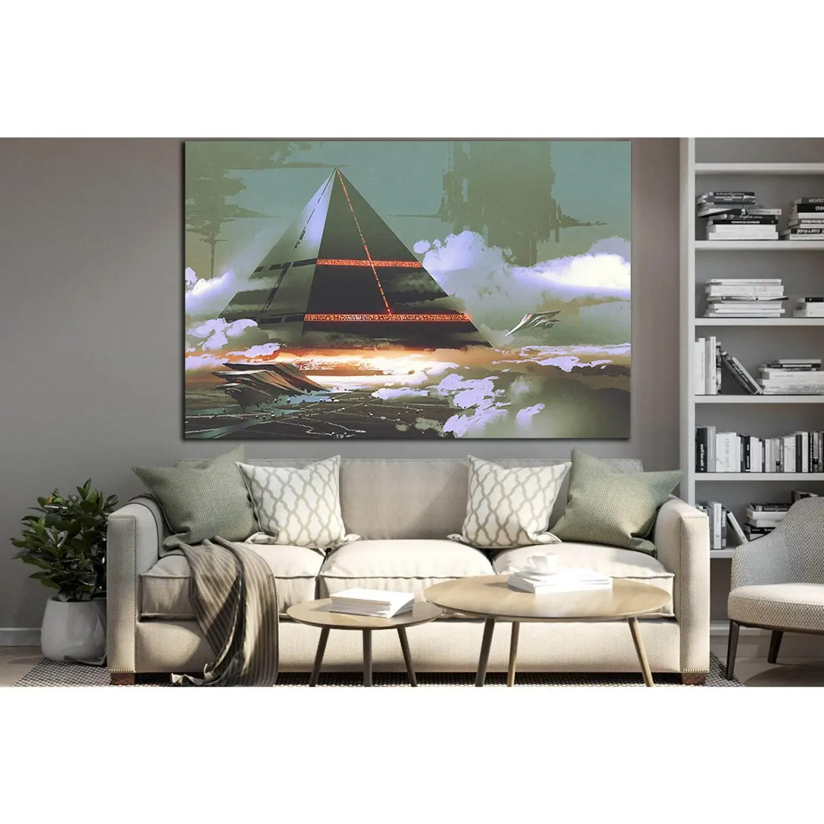 Soaring Black Pyramid №Sl1256 Ready To Hang Canvas Print 2