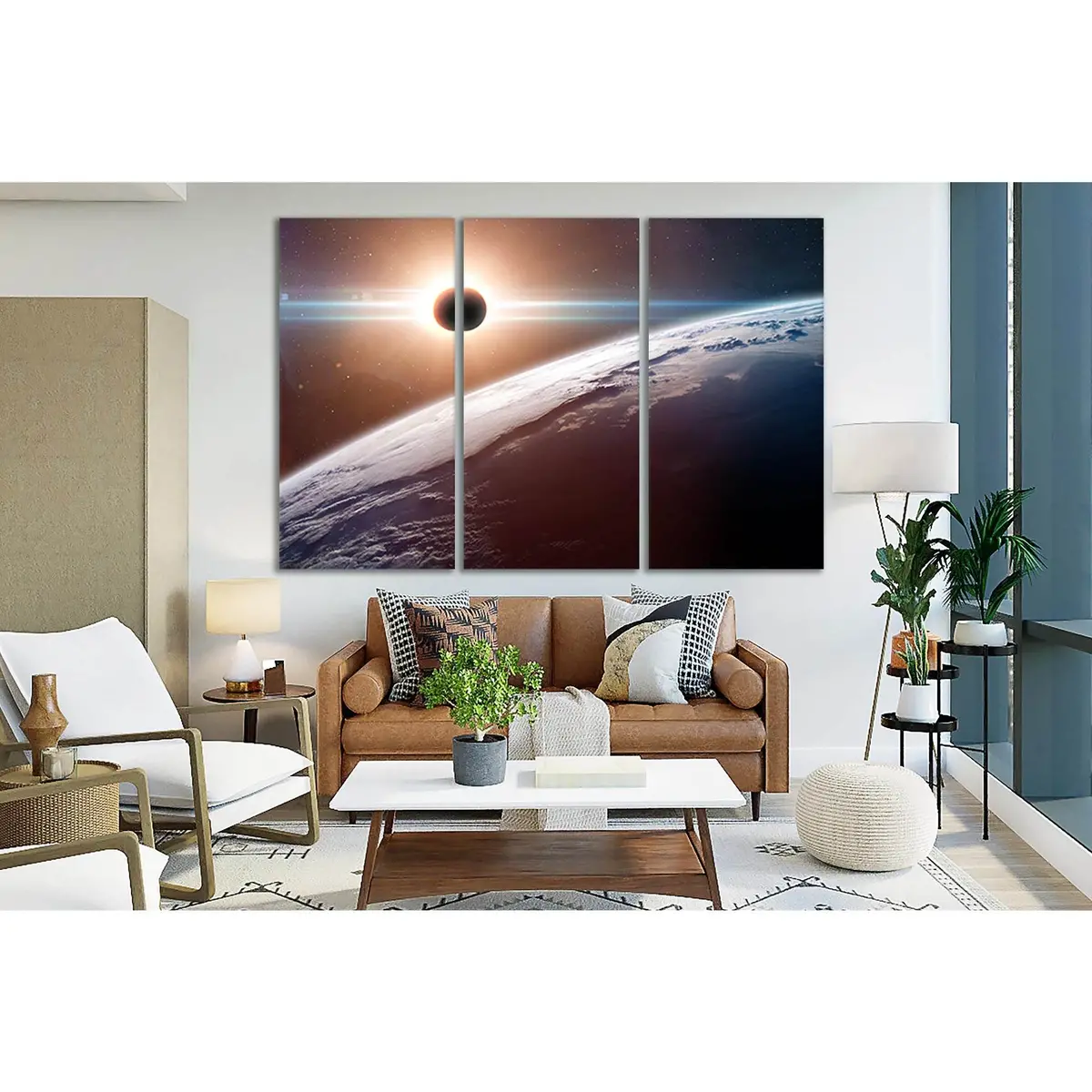 Solar Eclipse In Space №Sl429 Ready To Hang Canvas Print 5