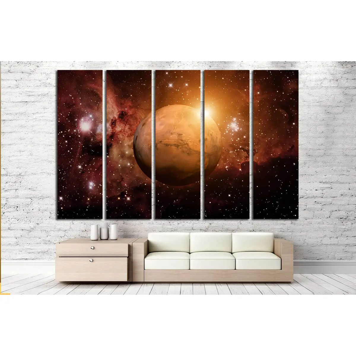 Mars Planet Canvas Art – Solar System Wall Decor - Image 3