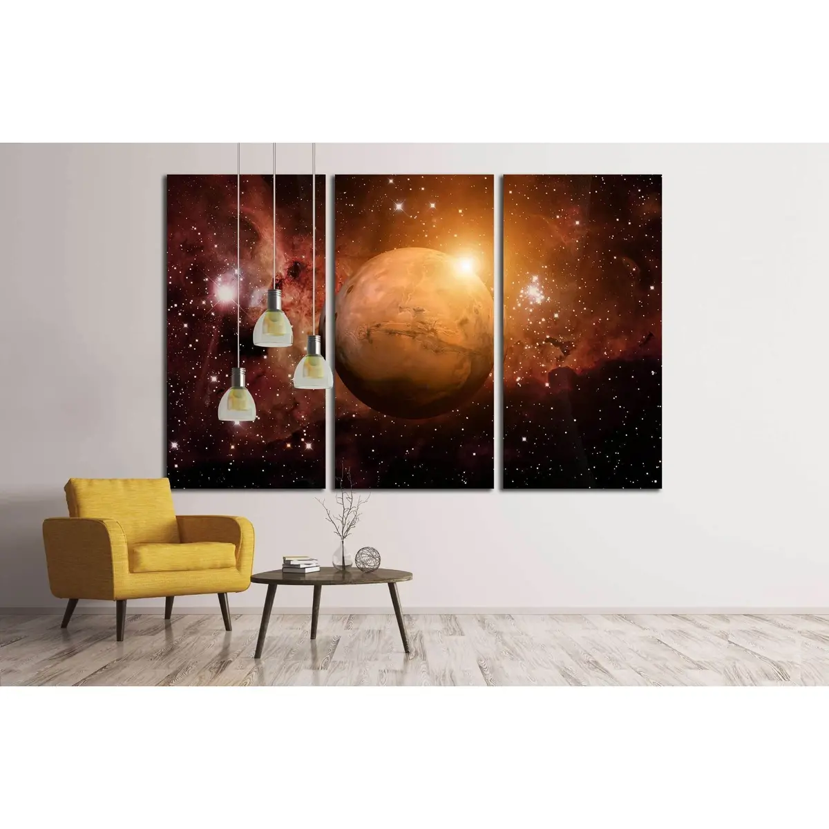 Solar System - Mars. It Is The Fourth Planet From The Sun. №2429 Ready To Hang Canvas Print 5
