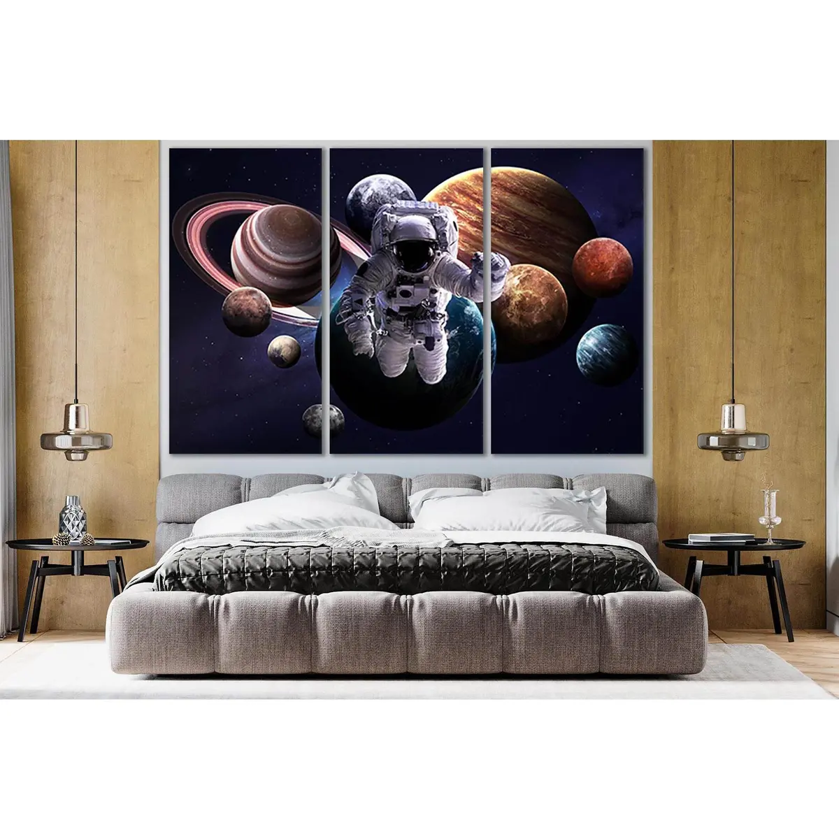 Solar System Planets And Astronaut №Sl425 Ready To Hang Canvas Print 5