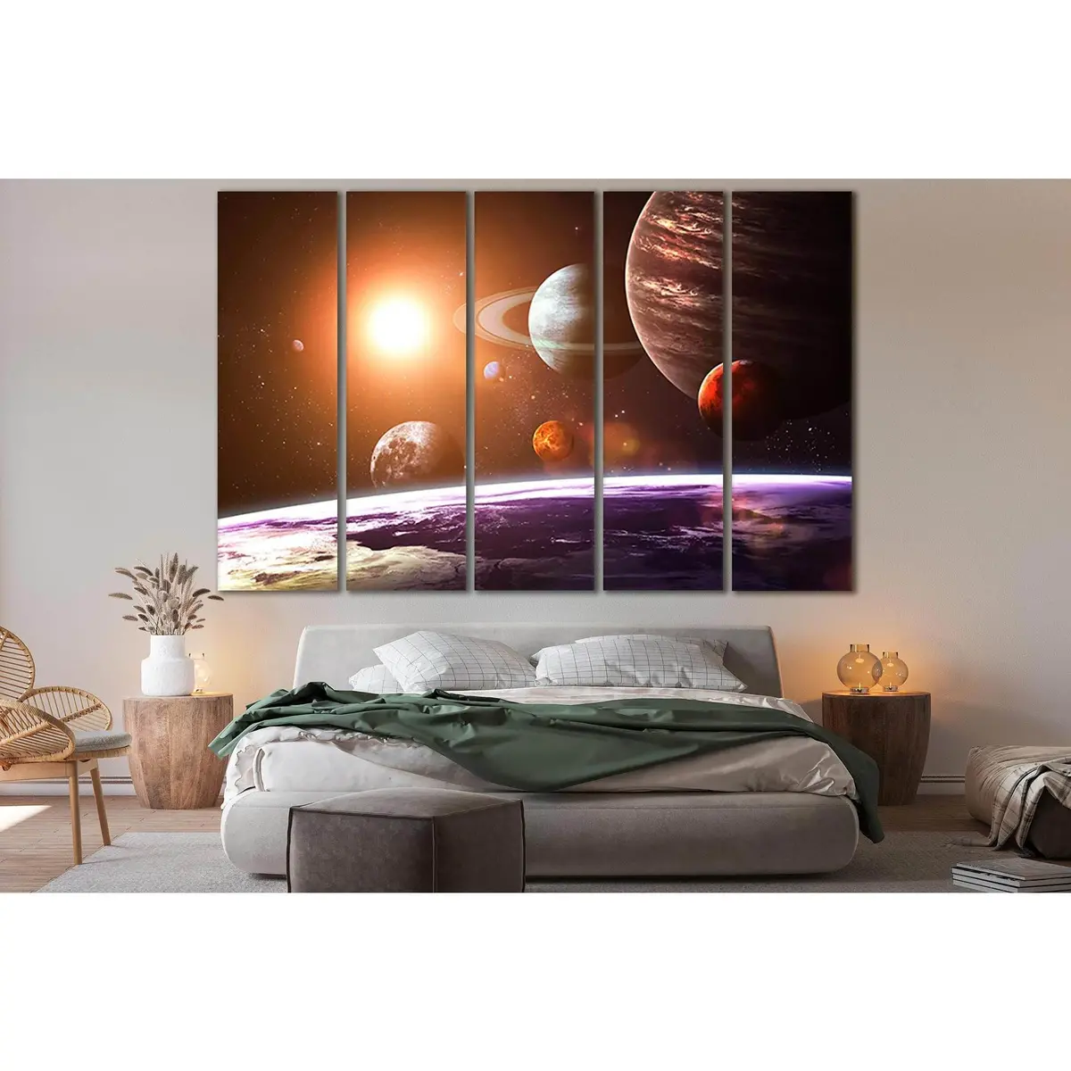 Solar System Planets Canvas Wall Art Print №SL395 - Image 3