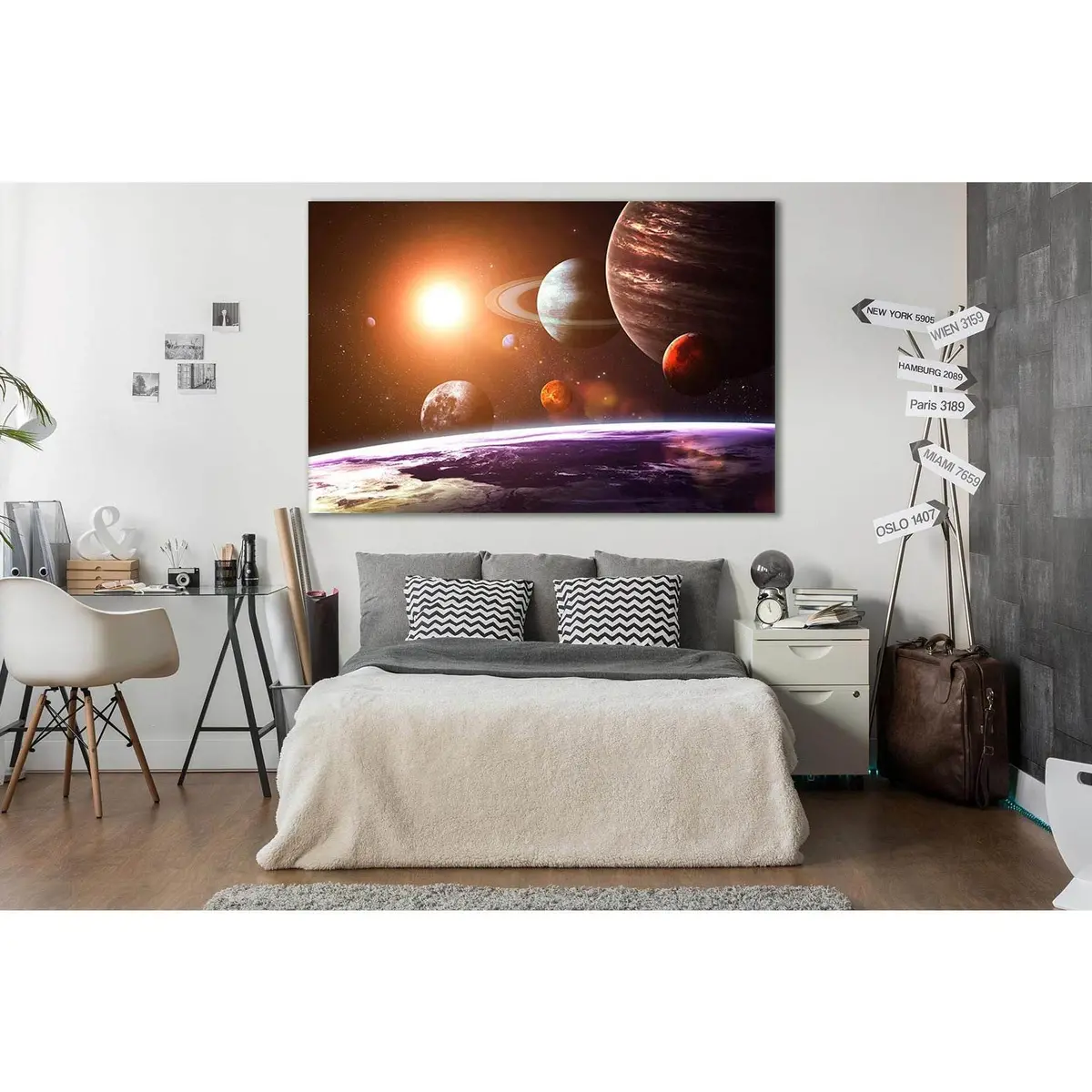Solar System Planets №Sl395 Ready To Hang Canvas Print 1