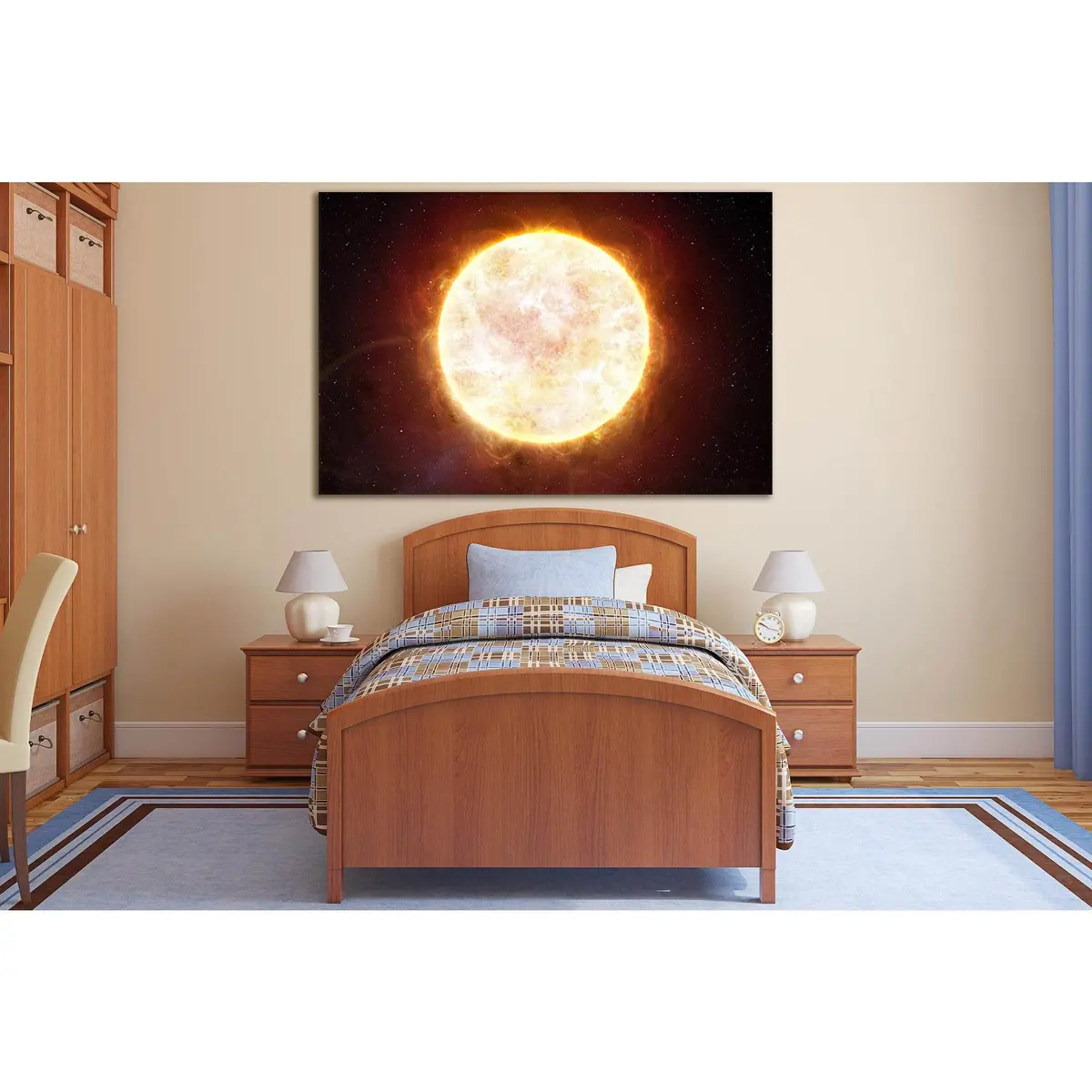 Solar System Sun №Sl410 Ready To Hang Canvas Print 3