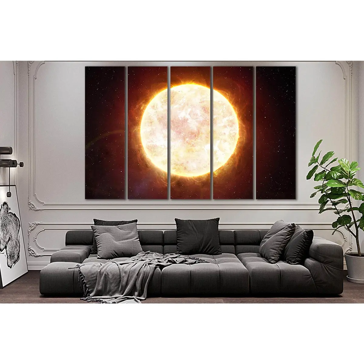 Solar System Sun Art Print SL410 – Ready-to-Hang Canvas Decor