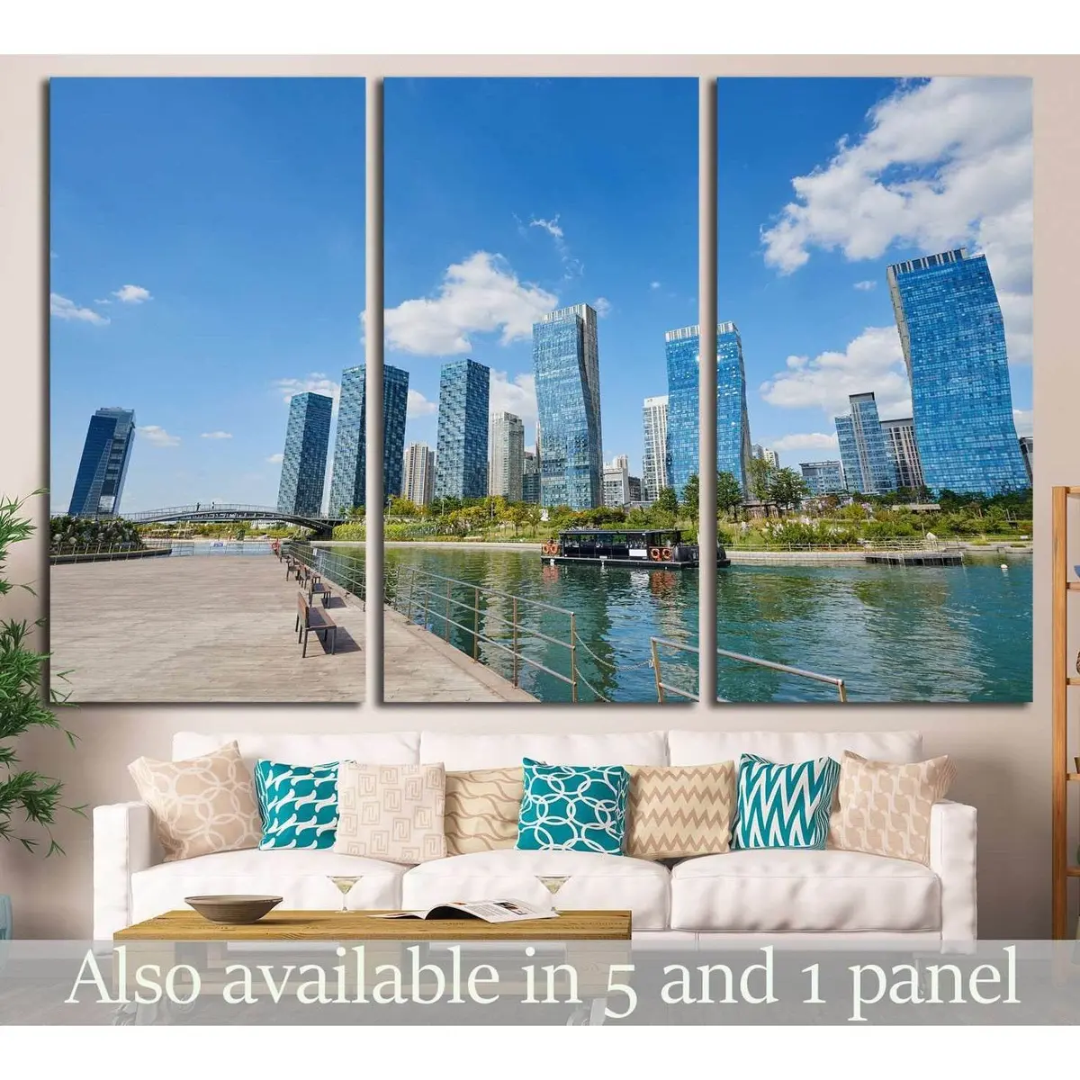 Songdo, Korea №1185 Ready To Hang Canvas Print 5