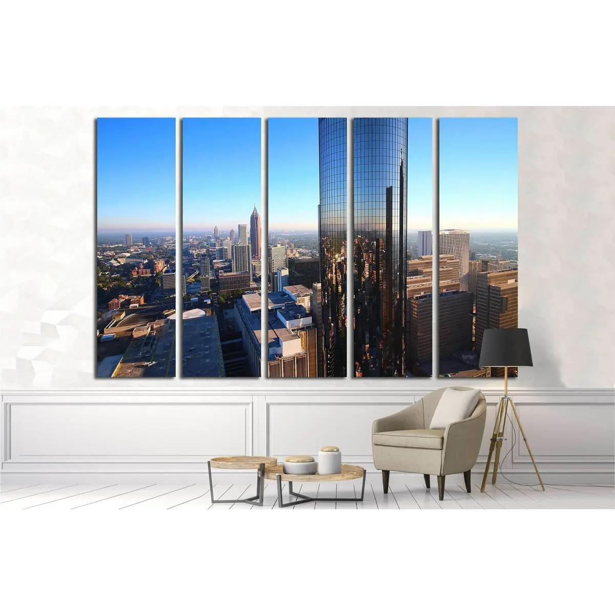 South Atlanta Tower #1653 Canvas Wall Art – Pre-Strung & Ready to Hang - Image 3