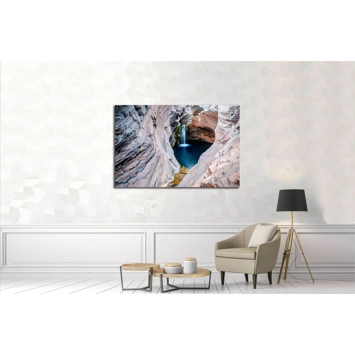 Spa Pool, Hamersley Gorge, Karijini National Park, Western Australia №3189 Ready To Hang Canvas Print 3