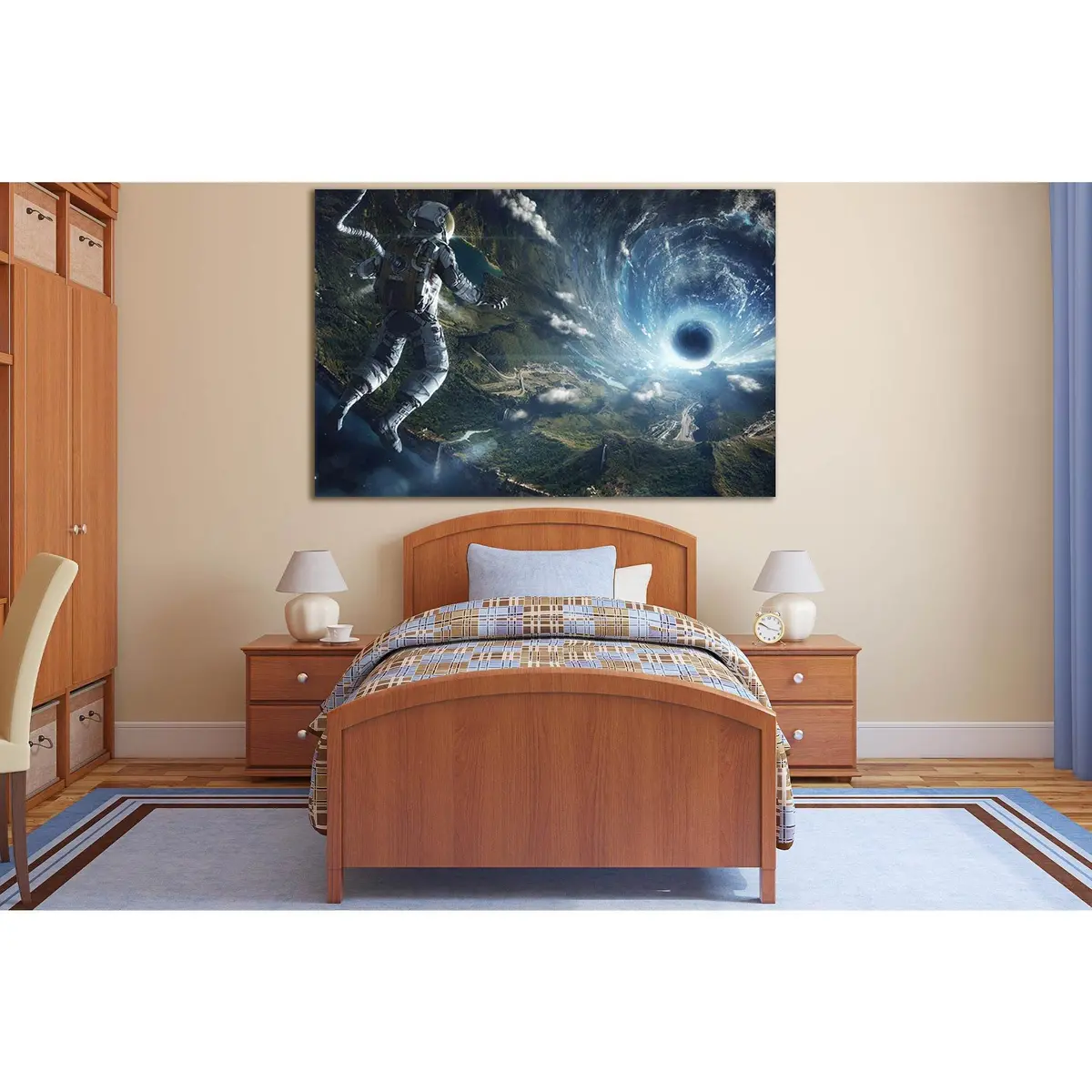 Space And Astronaut №Sl427 Ready To Hang Canvas Print 2