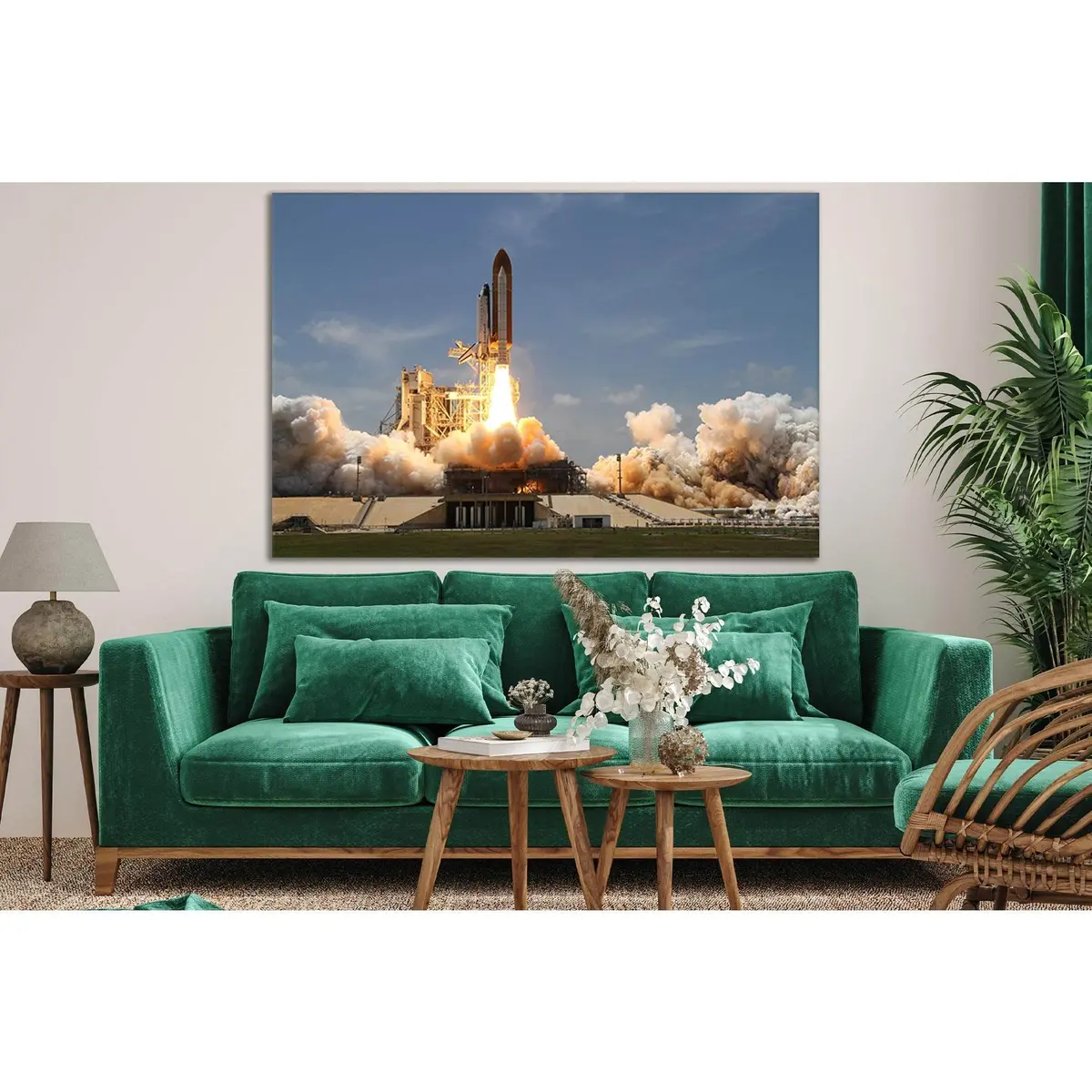 Space Shuttle Launch №Sl790 Ready To Hang Canvas Print 2