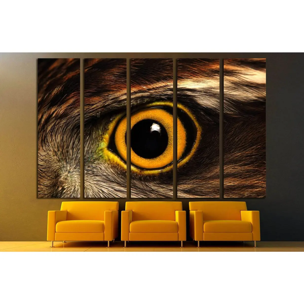 Sparrow-Hawk Eye No. 1862 Premium Canvas Wall Art – Ready to Hang - Image 3