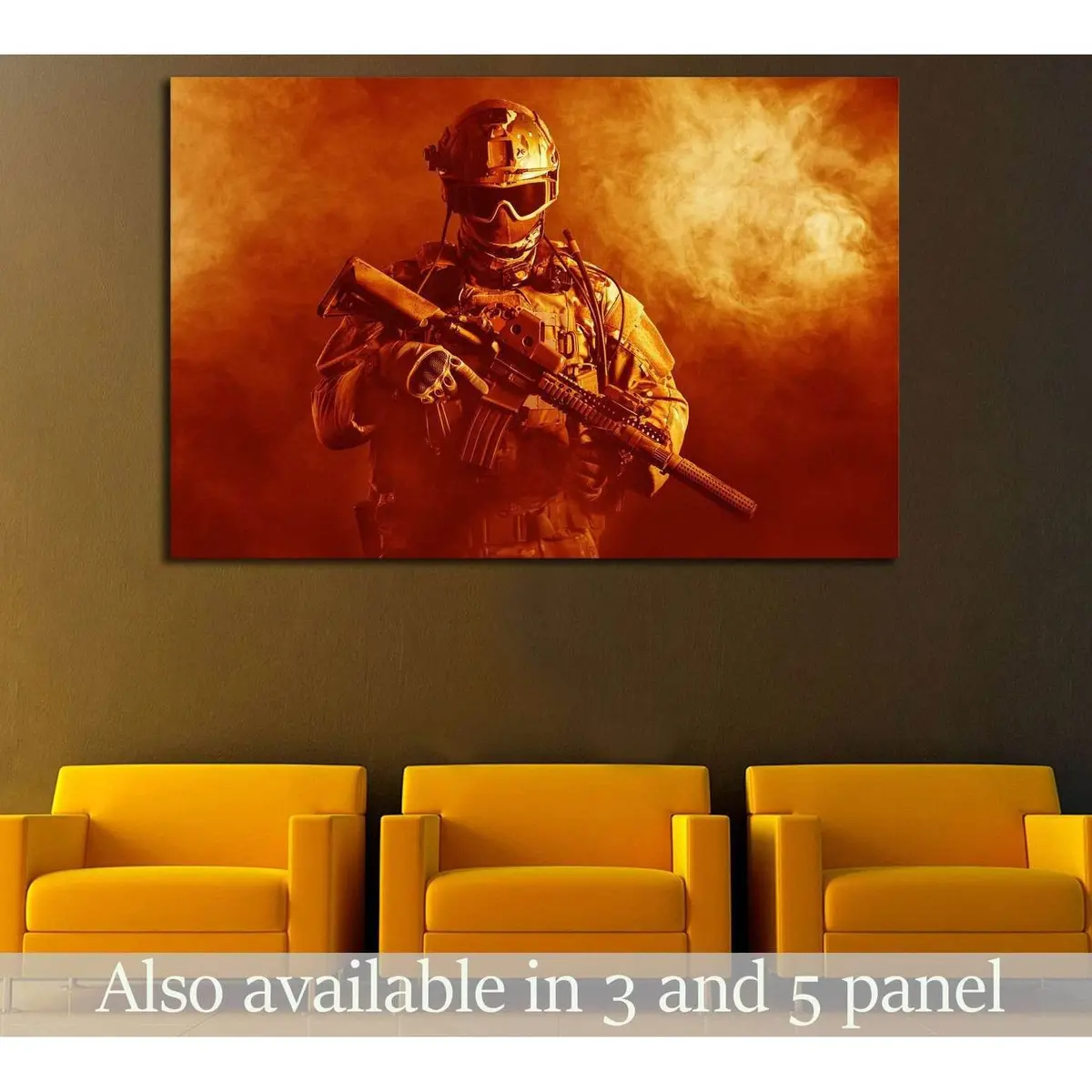 Special Forces Soldier №550 Ready To Hang Canvas Print 1