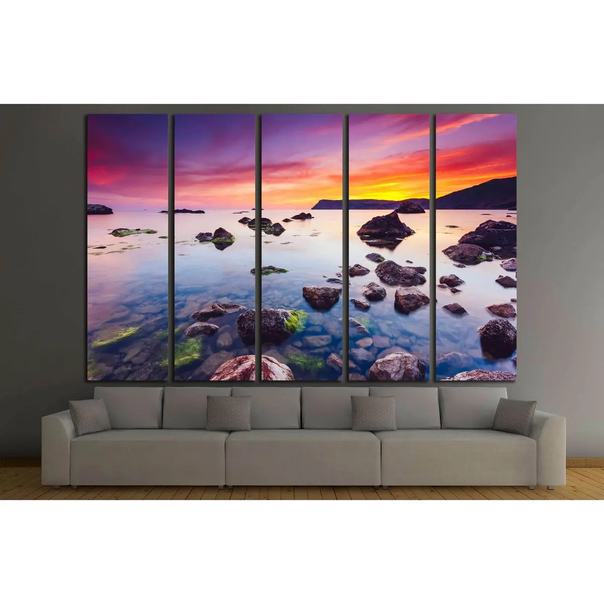 Stunning Black Sea Sunset Wall Art – Premium Ready-to-Hang Canvas Print - Image 3