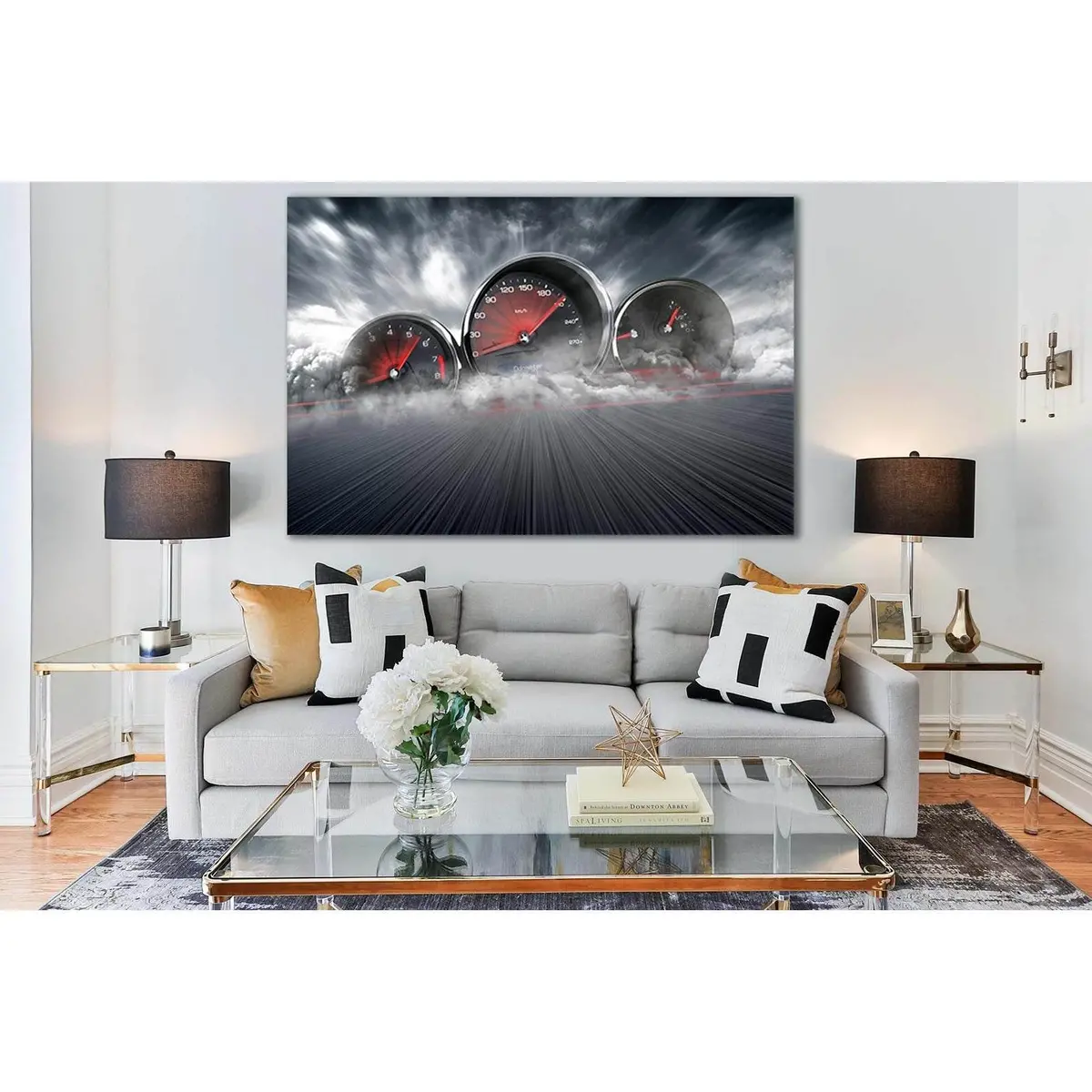 Speedometer Shows High Speed №Sl764 Ready To Hang Canvas Print 1