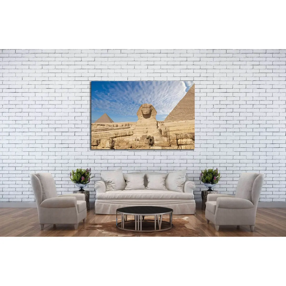 Sphinx Giza, Egypt №3170 Ready To Hang Canvas Print 3